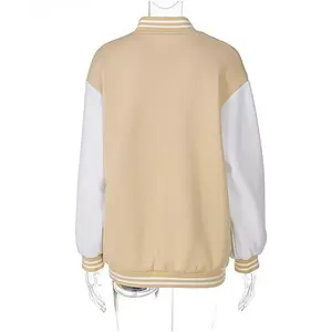 Nouvelle veste varsity personnalisée pour femmes, grande taille, imperméable, imprimée, en coton réversible, séchage rapide, haute qualité, OEM, design unique - Product Image 3