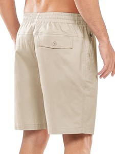 Shorts en coton légers pour hommes, confortables, à taille élastique, décontractés, pour la gym, la course, l'entraînement, la plage et les activités de plein air - Product Image 2
