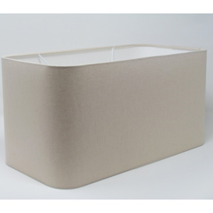 Abat-jour rond de luxe en tissu de lin de couleur pure pour table ou lampadaire application domestique - Product Image 4