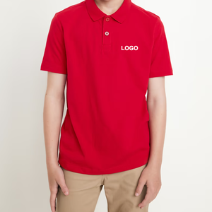 เสื้อโปโลเด็กนักเรียนแขนสั้นผ้าปิเก้สีฟ้าอ่อนพร้อมโลโก้แบบกำหนดเอง - Product Image 6