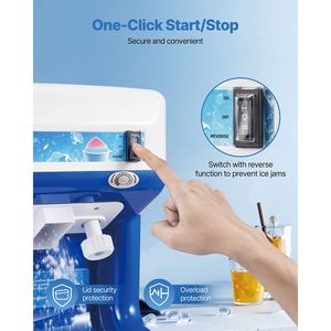 Macchina Elettrica Professionale per Ghiaccio Tritato, 286 libbre/ora, Contenitore da 2L, 250W, 1500 RPM, da Tavolo, per Ghiaccio a Cubetti e Coni di Neve - Product Image 5