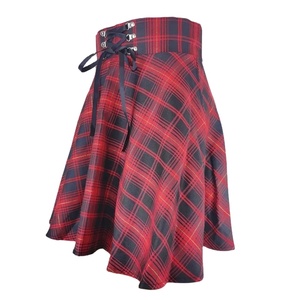 กระโปรงมินิเล่นสเก็ตลำลองทรงบานสำหรับผู้หญิงกระโปรงสีดำสไตล์พังก์แนวกอธิคอีใส่ได้หลายโอกาส - Product Image 4