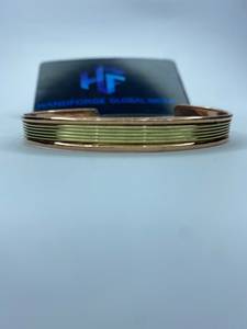 Quality Handicrafts Women's Classic Fashion Brass Copper Cuff <b>Bracelet</b> Twisted Wire 2 Color Customized Packing Direct - Product Image 4
