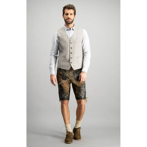 Pantalones Cortos Bávaros de Cuero Genuino para Hombre, Lederhosen Alemanes Premium al por Mayor, Traje Tradicional Bordado Auténtico para el Oktoberfest - Product Image 3