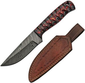 Beautiful Damascus Steel Fixed Blade <b>Kitchen</b> <b>Knife</b> with DIY Grade OBM Customization Hard Wood Handle Hand Forged - Product Image 2