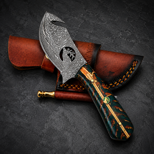 Cuchillo de caza de nueva llegada en oferta con mango de piña, cuchillos de caza para exteriores con hoja de acero de Damasco cortada con alambre - Product Image 1