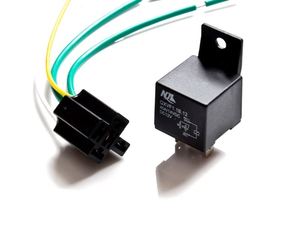 Sunbow RGB Car <b>Universal</b> 5 Pin Black Relay <b>Socket</b> 40amps Automotive 12V/24V Harness - Product Image 3