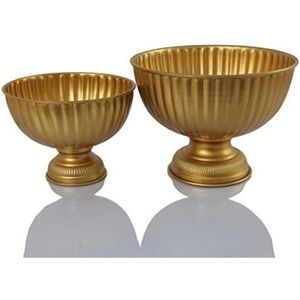 Bol décoratif de luxe en laiton plaqué or avec pied, plat de service doré pour noix et bonbons, élégant centre de table pour la décoration intérieure - Product Image 2