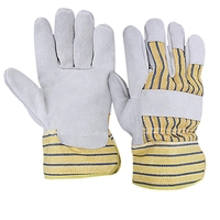 Gants de soudage robustes en cuir de vachette pleine fleur, 16 pouces, pour travaux mécaniques