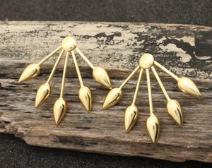 Pendientes de Latón de Estilo Simple y Elegante, Pendientes Minimalistas de Latón, Estilo Sencillo, Precio de Fábrica al por Mayor, Artículo de Pendientes de Latón - Product Image 6
