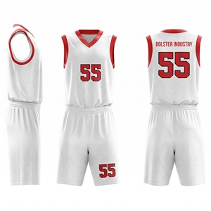 Ensemble maillot et short de basketball respirant en maille Pro Mesh imprimé pour l'hiver avec logo frontal |   Renforcer l'industrie - Product Image 4