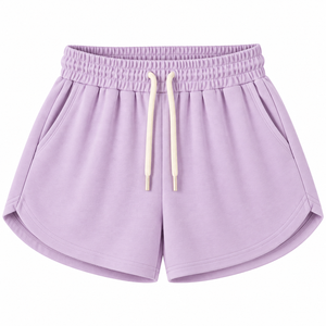 High Waist Skinny Fit Elastic Waist Women's <b>Shorts</b> - Product Image 1
