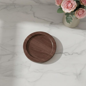 Ensemble de sous-verres en bois de bambou naturel avec support, sous-verres ronds minimalistes, protection de table pour tasses à café, mugs, verres, salle à manger - Product Image 6