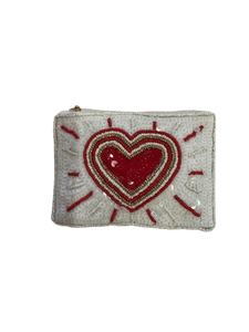 กระเป๋ามีซิปขนาดเล็กสุดฮอตลูกปัดสีฟ้าและสีแดงงานปักสั่งทำทำด้วยมือพร้อมเครื่องประดับแฟนซีดีไซน์โดดเด่นจากอินเดีย - Product Image 4