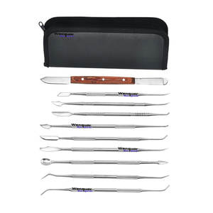 Nuevo Juego de 10 Herramientas de Acero Inoxidable para Esculpir Cera, Cinceles para Arcilla y Polímeros, Marca Wenquar - Product Image 1