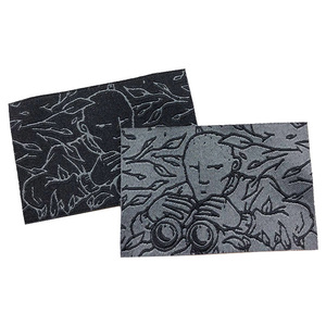 Étiquettes personnalisées en polyester tissé haute densité avec découpe laser et marquage à chaud, autocollantes, lavables, pour vêtements - Product Image 3