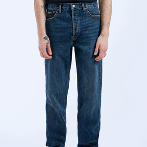 Wholesale Custom Design <b>Men</b>’s Slim Fit Skinny Stonewashed Jeans High Quality <b>Stretch</b> Denim Casual Fashion Pants - Product Image 5