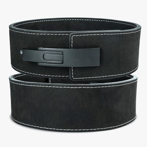 Cowhide Leather Heavy Duty Non-Slip <b>Weight</b> Lifting Belt Stainless Steel Lever Buckle Professional Protection Deadlift <b>Training</b> - Product Image 3