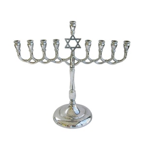 Eventos judíos Fiestas DE BODA Suministros de decoración de Mesa 9 brazos Menorah Candelabro minimalista Soporte Portavelas decorativo - Product Image 1