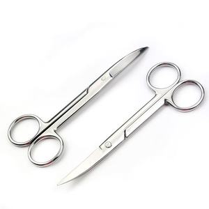 Ciseaux de beauté en acier inoxydable incurvés de 14 cm avec manche en céramique et finition miroir pour la coupe des sourcils par ANAAIF - Product Image 4