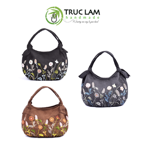 Sac de voyage artisanal en gros, petit sac en daim à oreilles de lapin avec motifs floraux et végétaux en perles de verre cousues à la main, haute qualité - Product Image 6