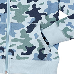 Sudadera con capucha de camuflaje para niños, con cremallera, manga larga, informal, para exteriores, ropa al por mayor - Product Image 5