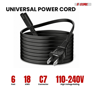 Câble d'alimentation CA 1,8 m SJTW PVC, rallonge 2 broches mâle/femelle, adaptateur 16AWG/2C 125V 13A 5 conducteurs IP20 N/A pour l'électronique grand public - Product Image 4