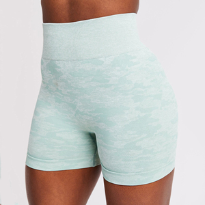 Nouvel Arrivage Short de Yoga Femme en Polyester/Spandex Longueur Cuisse Taille Moyenne Couleur Unie Logo Personnalisé OEM Style Urbain - Product Image 5