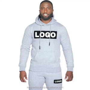 Ensemble de jogging à capuche brodé en 3D chenille avec logo personnalisé Survêtement pour homme de haute qualité 100% coton épais survêtement de maternité - Product Image 2