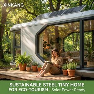 Casa Móvil Prefabricada Impermeable Tipo Cápsula Espacial con Estructura de Acero, Completamente Amueblada, con Baño, Lista para Usar - Product Image 2