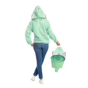 Traje de Apicultura de Doble Capa con Malla Ventilada de 3 Niveles, Velo Protector y Velo Redondo, Puños Elásticos, Múltiples Bolsillos - Product Image 4