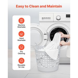 Tovaglie bianche da 90 pollici di diametro, confezione da 10, resistenti alle macchie e alle pieghe, lavabili in lavatrice, in poliestere. - Product Image 6