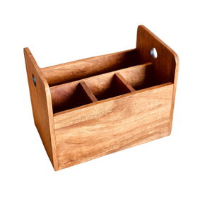 Organizador de Correo y Porta Cubiertos de Madera Multifuncional Moderno para Cucharas, Tenedores y Utensilios de Cocina - Product Image 5
