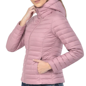 Vente en gros, faible MOQ : Manteaux chauds à manches longues pour femmes, manteaux entièrement zippés avec poches, doudounes à capuche respirantes pour femmes - Product Image 4