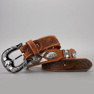 Cinturón de Cuero Vintage Kivotech para Hombre, Hebilla de Cobre, Estilo Denim, Simple, Casual, para Hombre Joven, Cuero Vacuno - Product Image 2