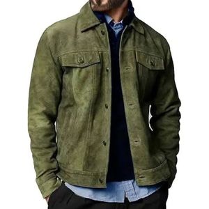 <b>brown</b> distressed genuine <b>leather</b> stand collar <b>jacket</b> with a tailored fit - Product Image 5