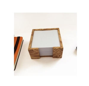 Desk Organizer Wood Sticky Note <b>Pad</b> Holder Pen pencil holder crafts Desktop Accessories Wood Sticky Notes Holder - Product Image 6
