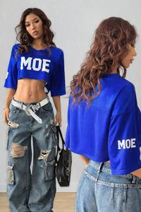 Camiseta Deportiva Corta de Malla Personalizada para Mujer, Venta al Por Mayor OEM, Fabricante y Proveedor de Camisetas de Fútbol Americano - Product Image 3