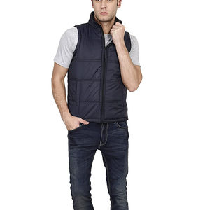 Gilet d'hiver matelassé à capuche de haute qualité pour homme, sans manches, personnalisable - Product Image 2