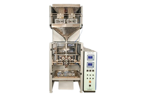AJAY TECHNOLOGIES Twin Head PLC <b>Controlled</b> Motorized Automatic Electric Weigh Filler Packing Machine for Food Plastic Bags - Product Image 3