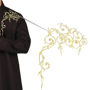 Modern Kuwait Style <b>Men's</b> Long Sleeve Solid Plus Size Islamic <b>Thobe</b> Jubbah Autumn High Street 2026 Wholesale Anti-Wrinkle - Product Image 2