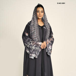 Abaya légère et élégante à manches longues, idéale pour l'été, design modeste, disponible en gros à prix d'usine - Product Image 1