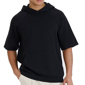 Sudaderas con Capucha de Manga Corta con Logotipo Personalizado, OEM ODM, Sudadera con Capucha de Algodón, Ropa Casual Premium, Fabricante de Sudaderas con Capucha de Manga Corta Personalizadas - Product Image 1