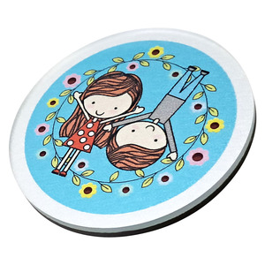 Imán Redondo de Acrílico Azul para Refrigerador, Recuerdo de Boda para Parejas, Regalo Decorativo - Product Image 3