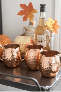 Juego de tazas de cobre Ruby Meadow, tazas reutilizables hechas a mano para bebidas, colección premium duradera. - Product Image 6