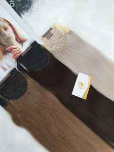 2024 Offre Spéciale de haute qualité cuticule alignée Double dessiné Remy cheveux queue de cheval vietnamien cheveux humains bruts 8-32 pouces soyeux droits - Product Image 6