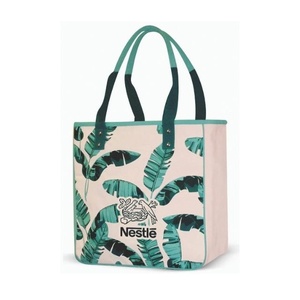 Customization Available Hot Selling Eco-Friendly <b>Canvas</b> Shopping <b>Bags</b> <b>Large</b> Size Letter Print Grocery Tote <b>Bags</b> at Lowest Price - Product Image 1