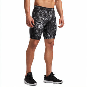 กางเกงขาสั้นผ้ายืดเอวยางยืดสำหรับผู้ชายกางเกงขาสั้นสำหรับใส่ออกกำลังกายฟิตเนส - Product Image 4