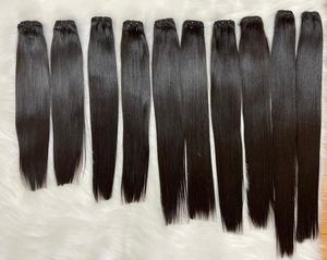 CDYHAIRVN Cheveux Vietnamiens 22 pouces, Naturels Bruts Lisses, Noir Naturel 1B, Peut Être Décoloré, Double Tirage, Non-Remy, Vente en Gros Directe Usine - Product Image 2