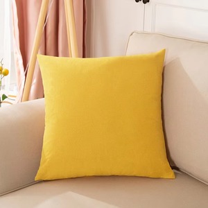 ปลอกหมอนอิงผ้าฝ้ายสีชมพู สีพื้น ปิดด้วยซิป ซักได้ ตกแต่งบ้าน - Product Image 2